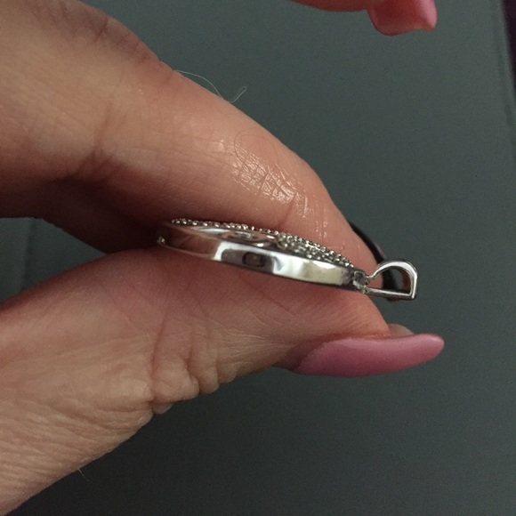 Sterling Silver & Diamond Pendant - Picture 5 of 8